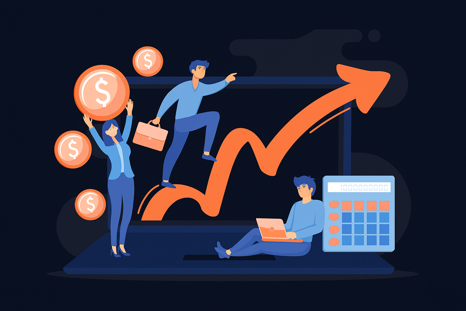 Stock Market Education Illustration